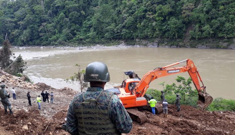 En el Cantón Tiwintza se realizaban actividades de minería ilegal