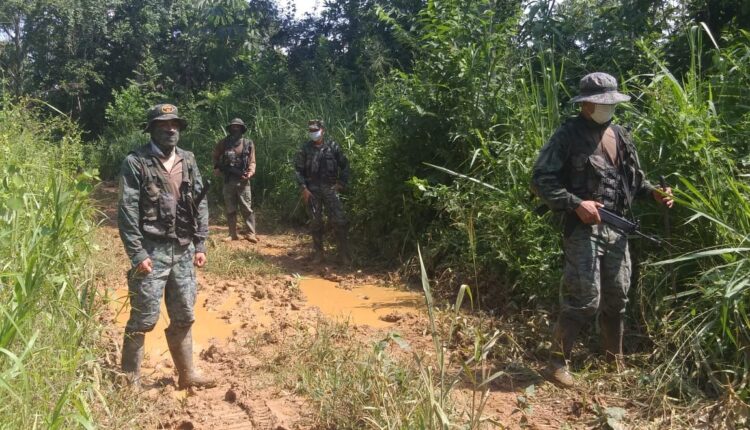 PERSONAL MILITAR CONTROLA LA ACTIVIDAD MINERA ILEGAL EN ZONAS FRONTERIZAS