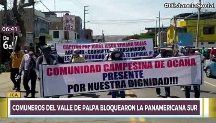 Comuneros del Valle de Palpa exigen la renuncia de comisario involucrado en minería ilegal