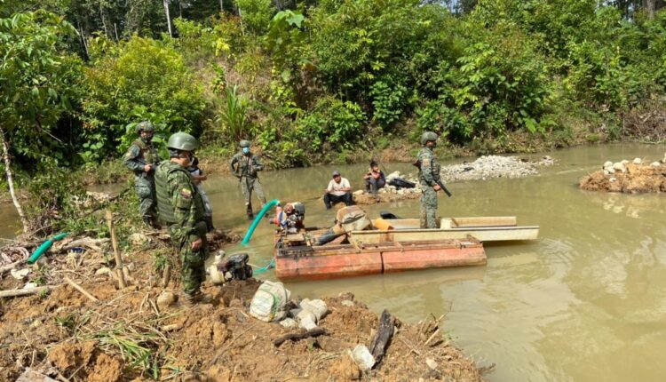 HALLAN UN CAMPAMENTO DE MINERÍA ILEGAL Y MATERIALES EN CASCALES