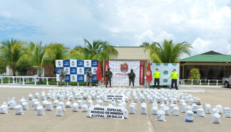 Ejército de Colombia incauta casi 6 toneladas de coltán