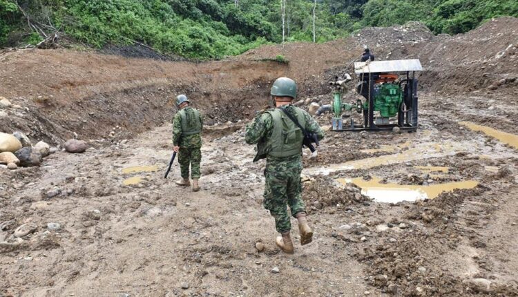 NEUTRALIZAN MINERÍA ILEGAL EN TRES PROVINCIAS DEL ECUADOR