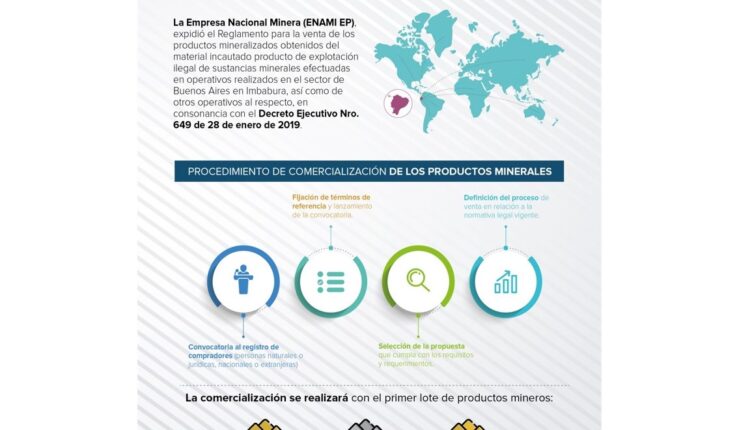 ENAMI EP EXPIDE REGLAMENTO PARA COMERCIALIZAR LOS MINERALES RECUPERADOS DE LA EXPLOTACIÓN ILÍCITA EN EL PAÍS