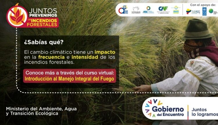 Ministerio de Ambiente ofrece curso sobre Introducción al manejo integral al fuego