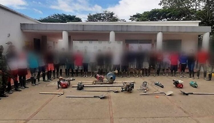 Capturan a 27 personas por minería ilegal en el norte del Cauca