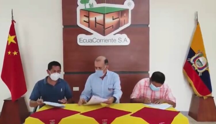 EcuaCorriente contribuye con mejoramiento de obra en la comunidad Valle del Quimi