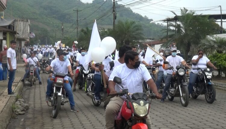 Marcha pacífica recorrió Las Naves