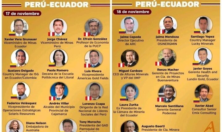 Ecuador y Perú se unen para el II Encuentro Binacional Minero