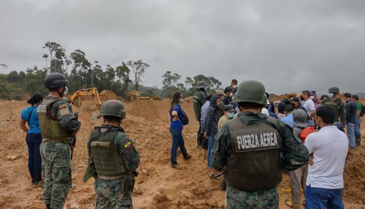 Minería ilegal causa afectaciones a fuentes fluviales en Napo