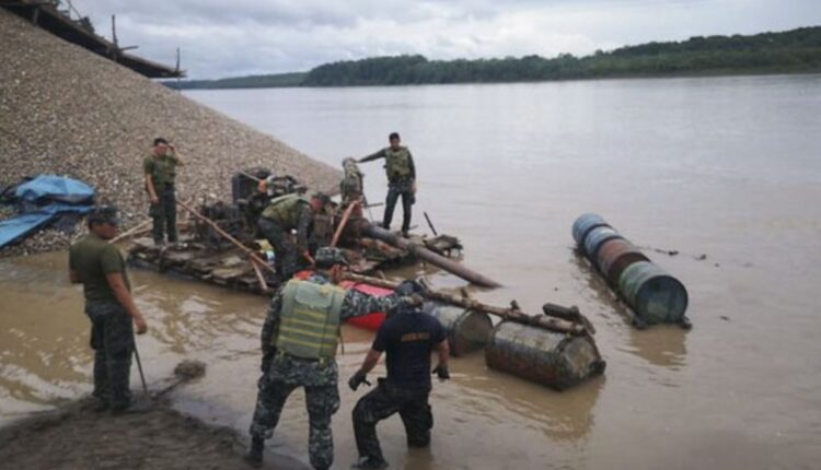 Golpe a la minería ilegal en Loreto: decomisan e interdictan equipos en el río Marañón