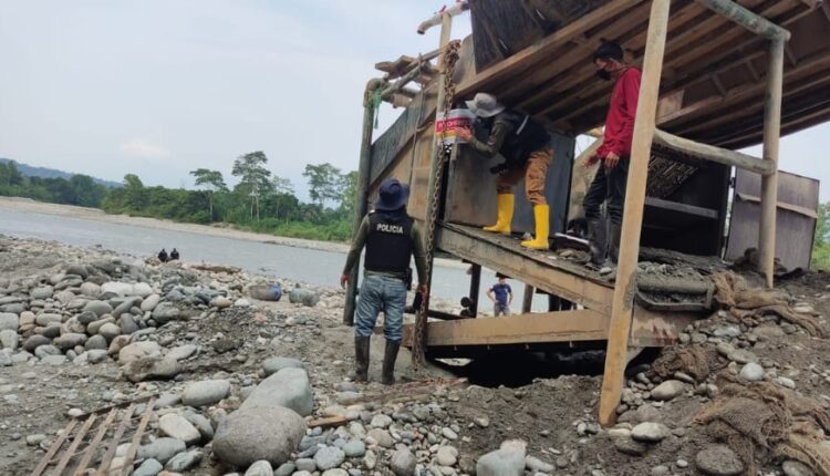 Por fin: operativo contra la minería ilegal en Rio Napo