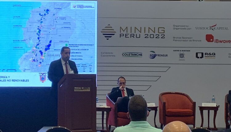 Subsecretario de Minería Industrial expuso mapa minero del Ecuador en congreso internacional