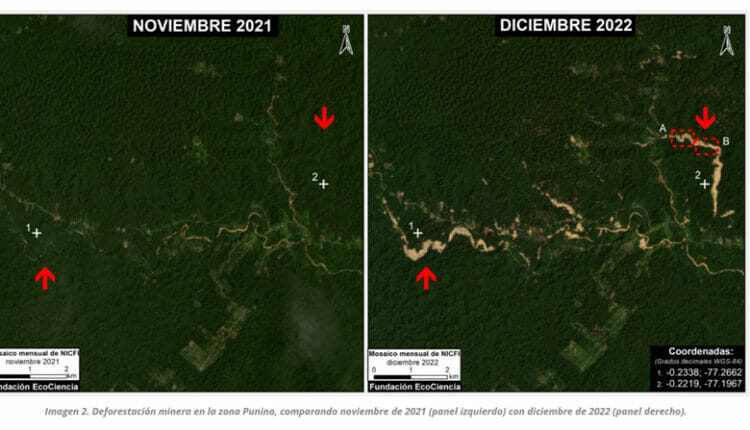 Amenaza inminente de la minería ilegal en la Amazonía