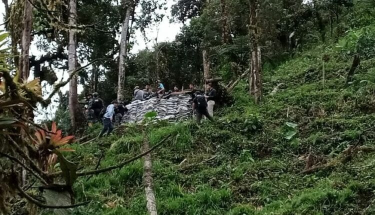 Se decomisó material minero ilegal en Cotopaxi