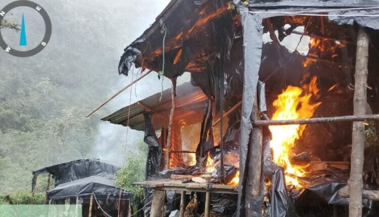 Operativo en Azuay destruye campamentos de minería ilegal