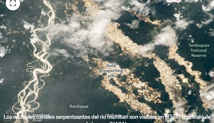 «Ríos de Oro» en Perú Revelados Desde el Espacio