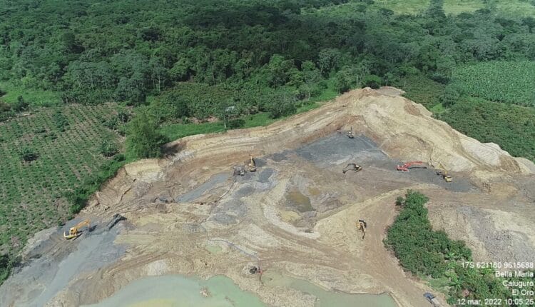 Minería ilegal de Caluguro es intocable