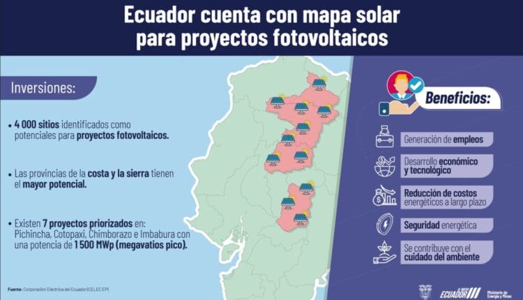 Gobierno Nacional presentó a los ecuatorianos el Mapa Solar