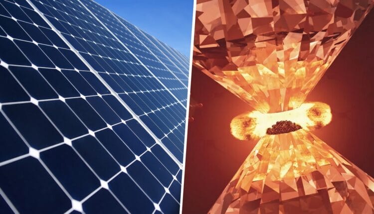 Paneles solares de diamante abren la puerta a un material que supera todos los límites fotovoltaicos