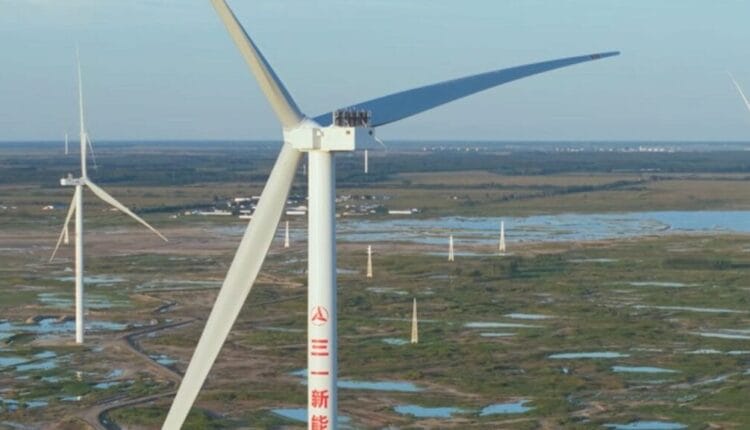 China presenta la turbina eólica más alta del mundo