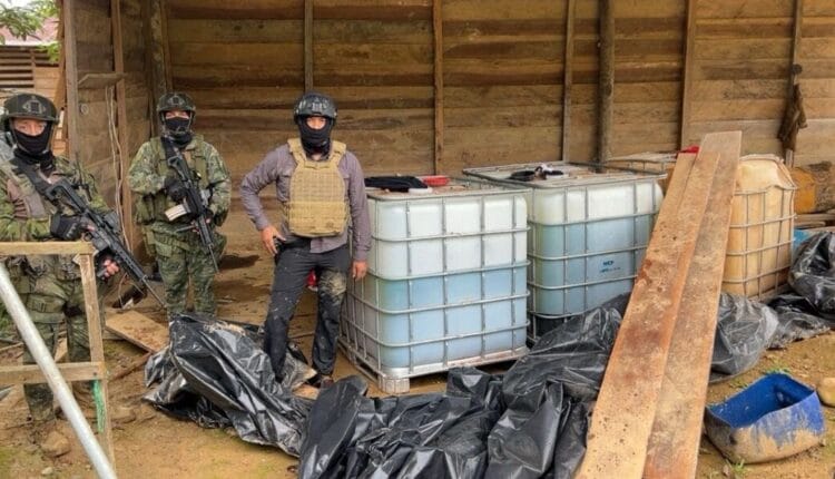 Ejército desmantela campo de minería ilegal en Napo