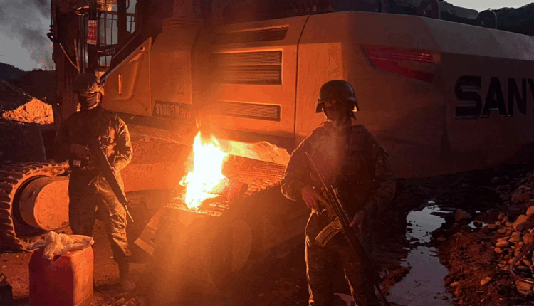 Fuerzas Armadas desmantelan campamento de minería ilegal en Morona Santiago