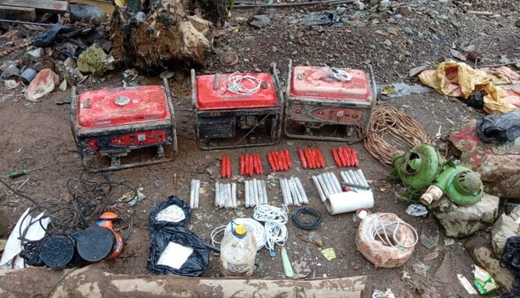 Operativo militar en El Chical desarticula centro de minería ilegal y deja una gran incautación de material