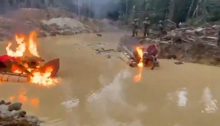 Gobierno nacional combate a la minería ilegal en la Amazonía norte