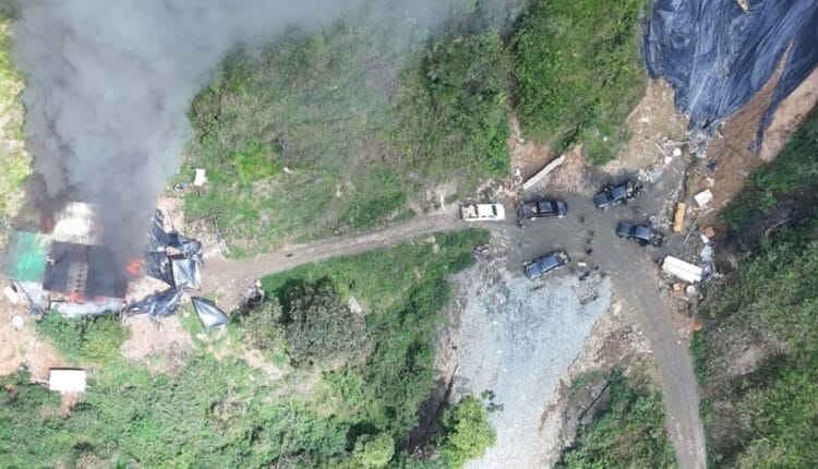 Fuerzas Armadas asestan nuevo golpe a la minería ilegal en Azuay