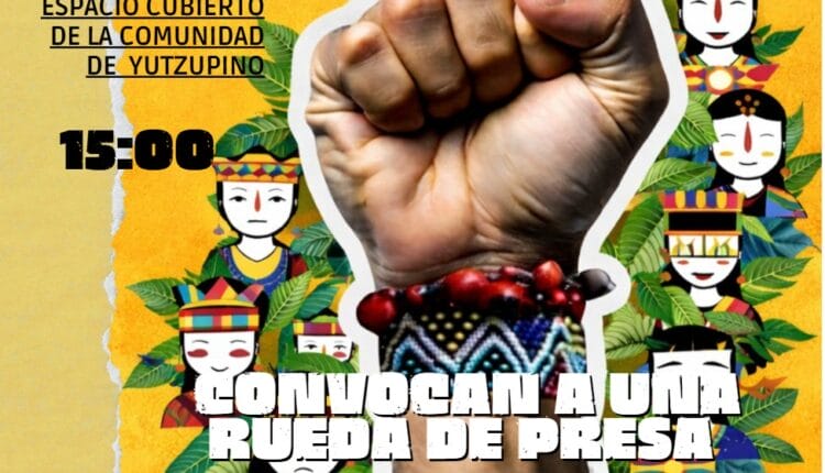Líderes comunitarios de Yutzupino convocan a rueda de prensa sobre proyectos mineros