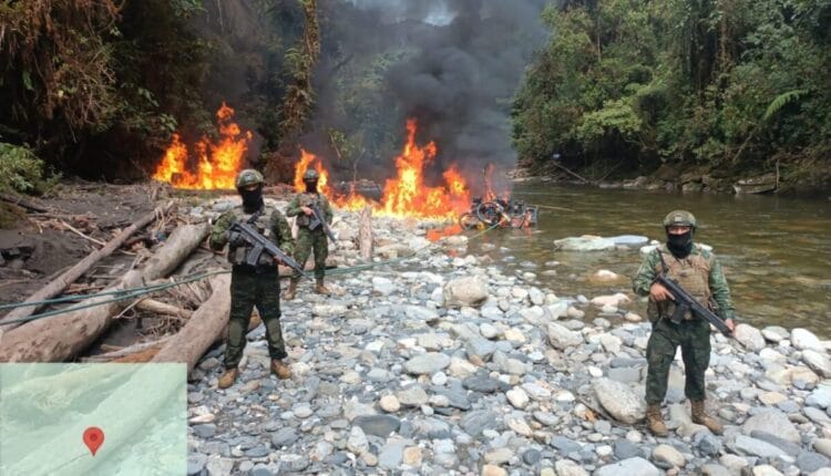 Ejército intensifica resultados contra la minería ilegal en Morona Santiago