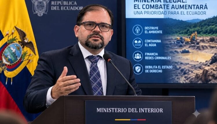 Ministro Reimberg afirma: lucha contra la minería ilegal aumentará