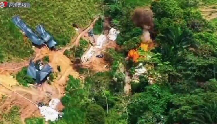 Desmantelan megacomplejo de minería ilegal en Santa Rosa